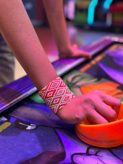 French Loom Diamond Design Bracelet