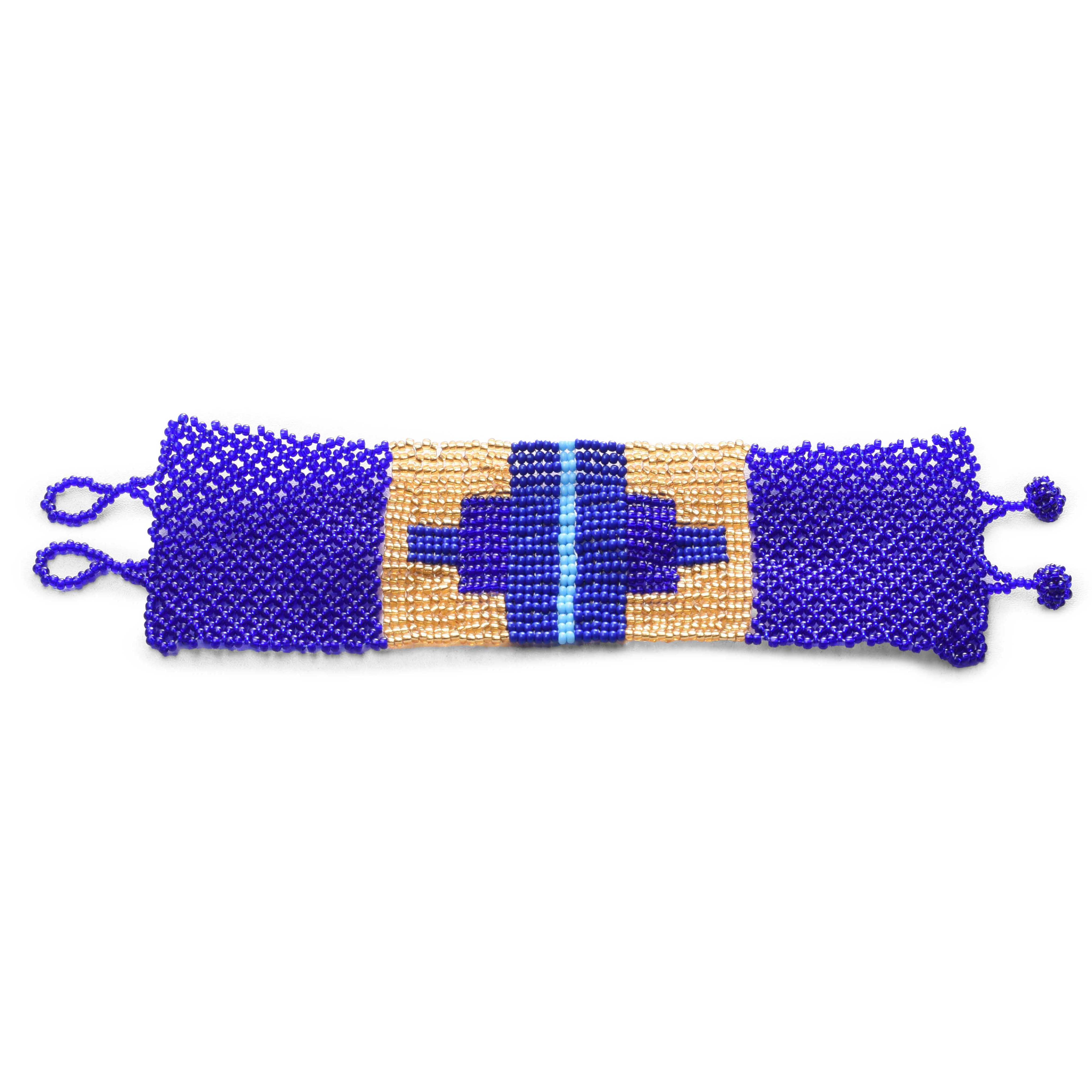 Shimmery French Loom Bead Bracelet