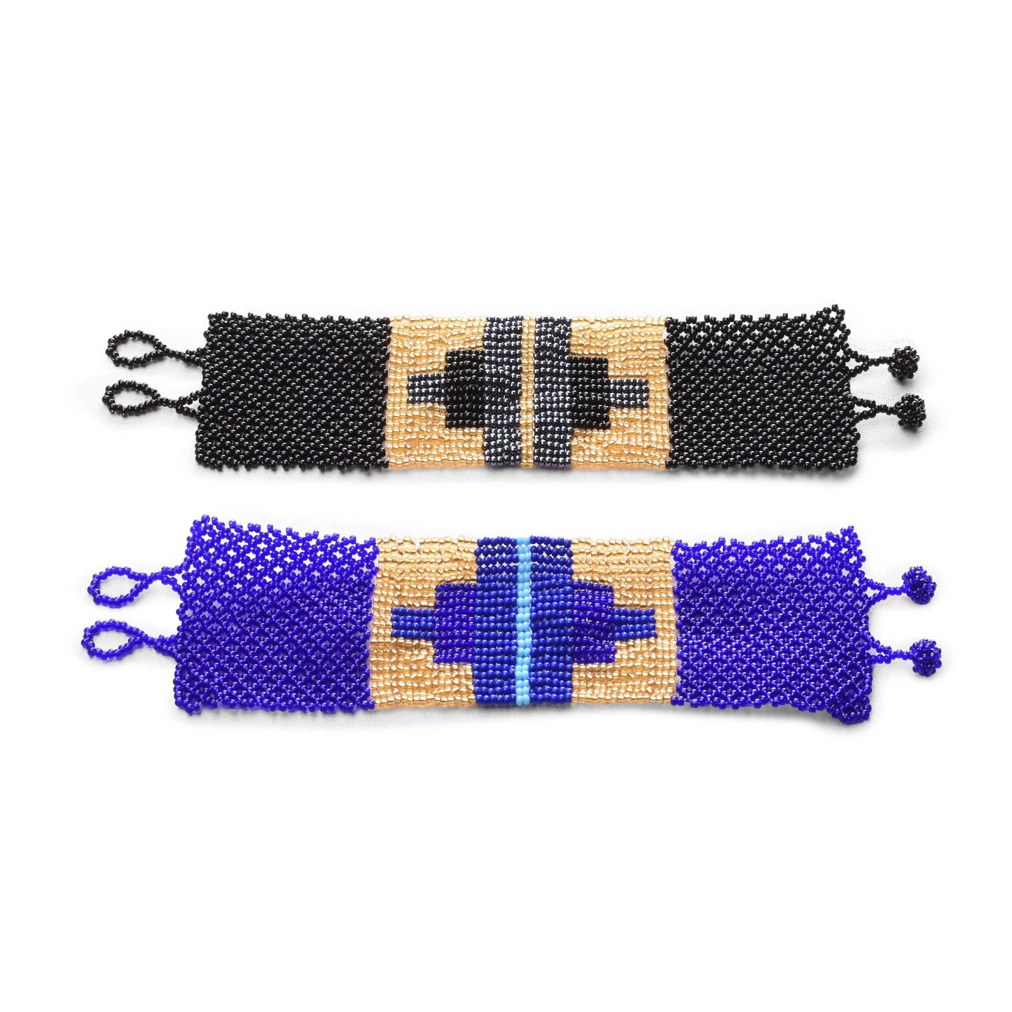 Shimmery French Loom Bead Bracelet