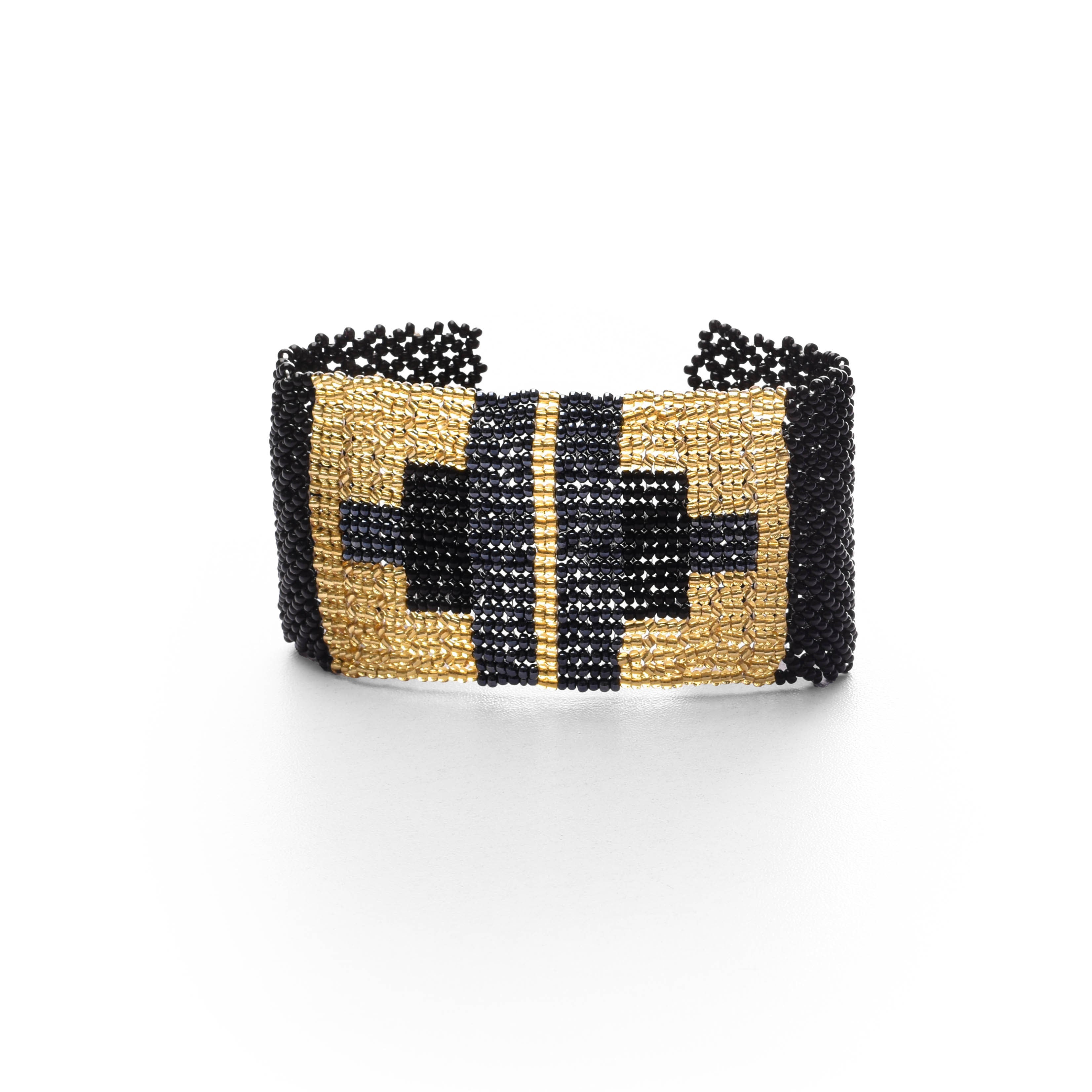 Shimmery French Loom Bead Bracelet