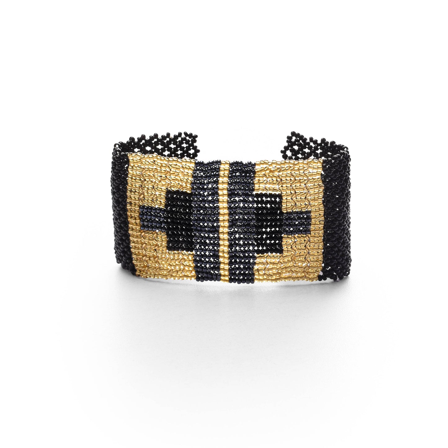 Shimmery French Loom Bead Bracelet