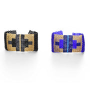 Shimmery French Loom Bead Bracelet