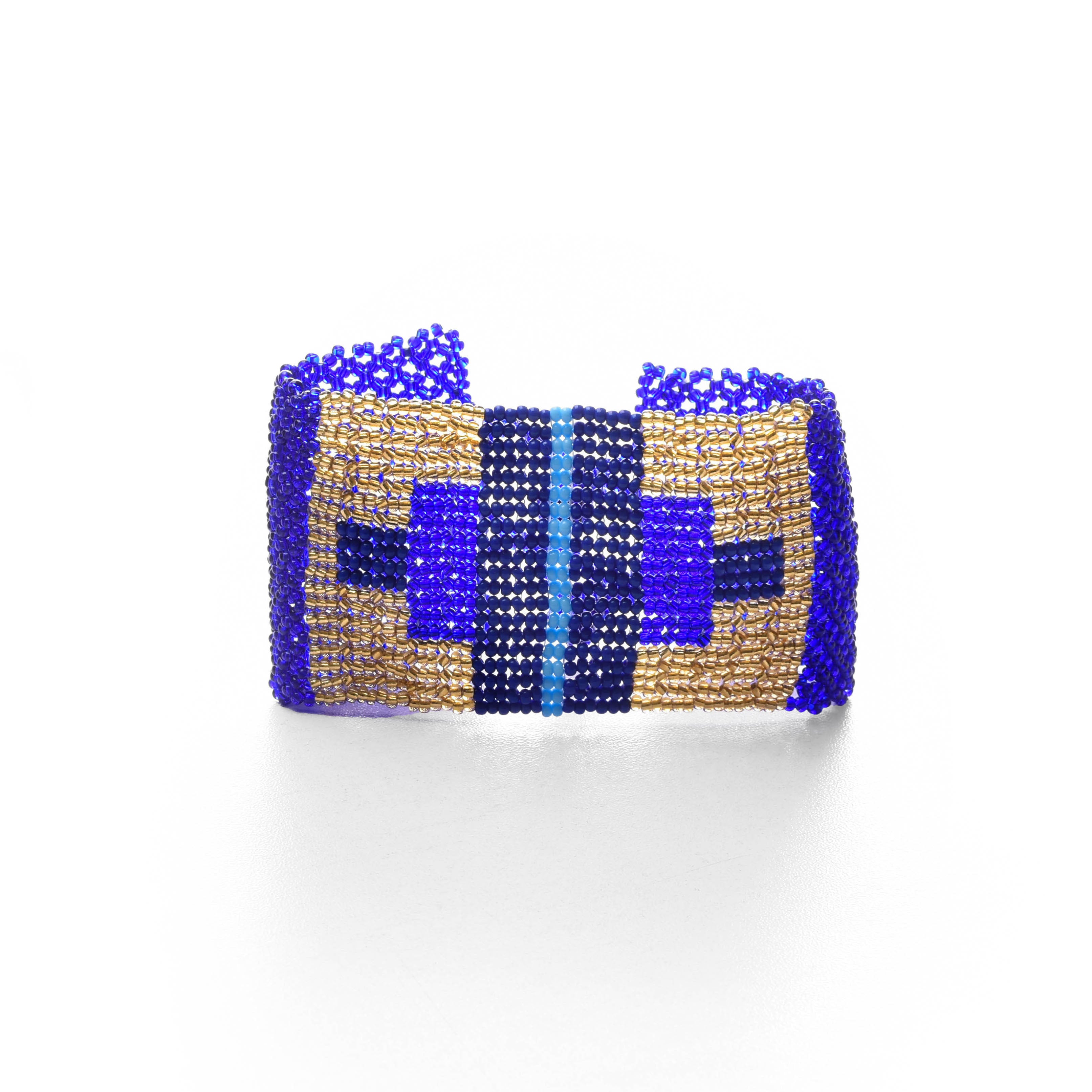 Shimmery French Loom Bead Bracelet