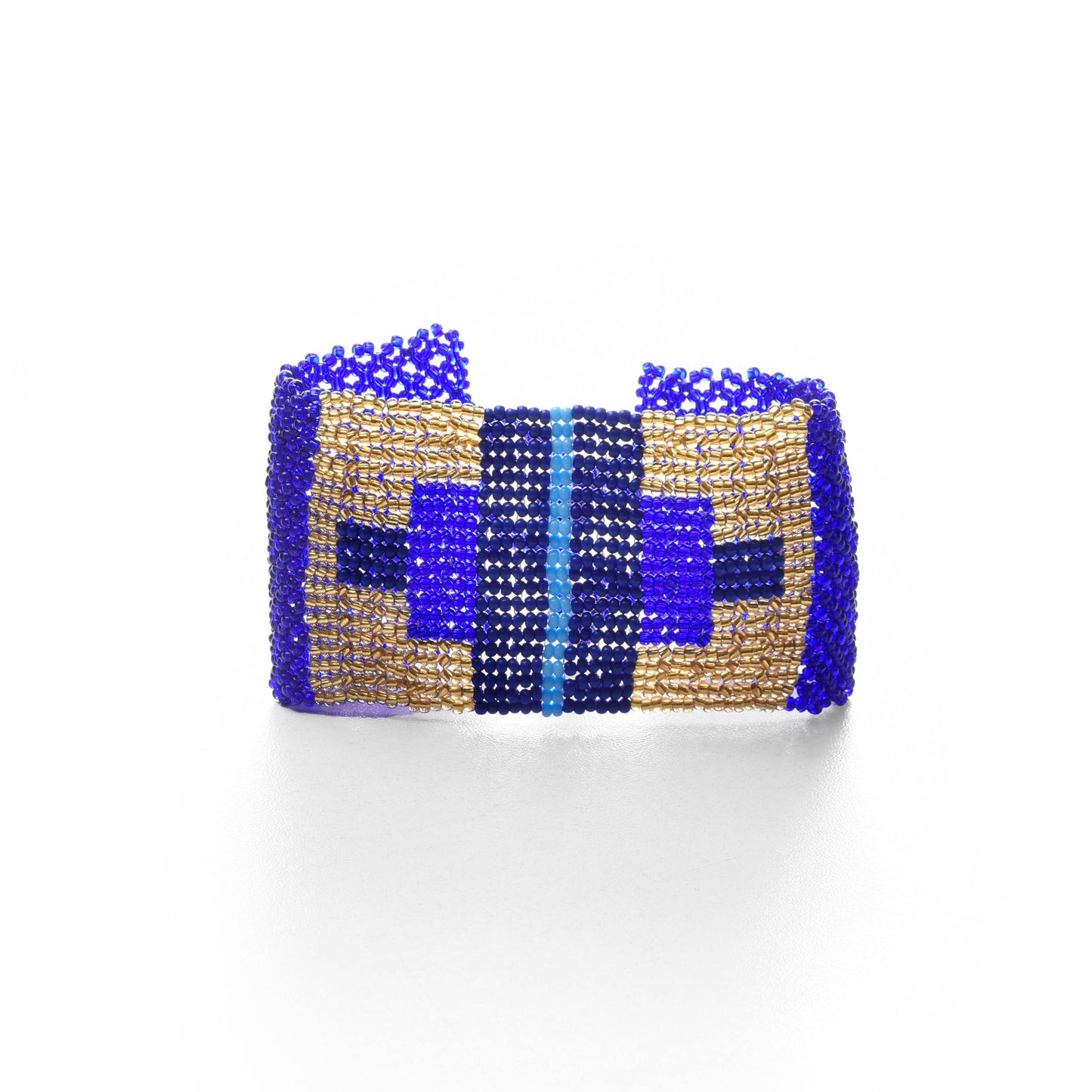 Shimmery French Loom Bead Bracelet