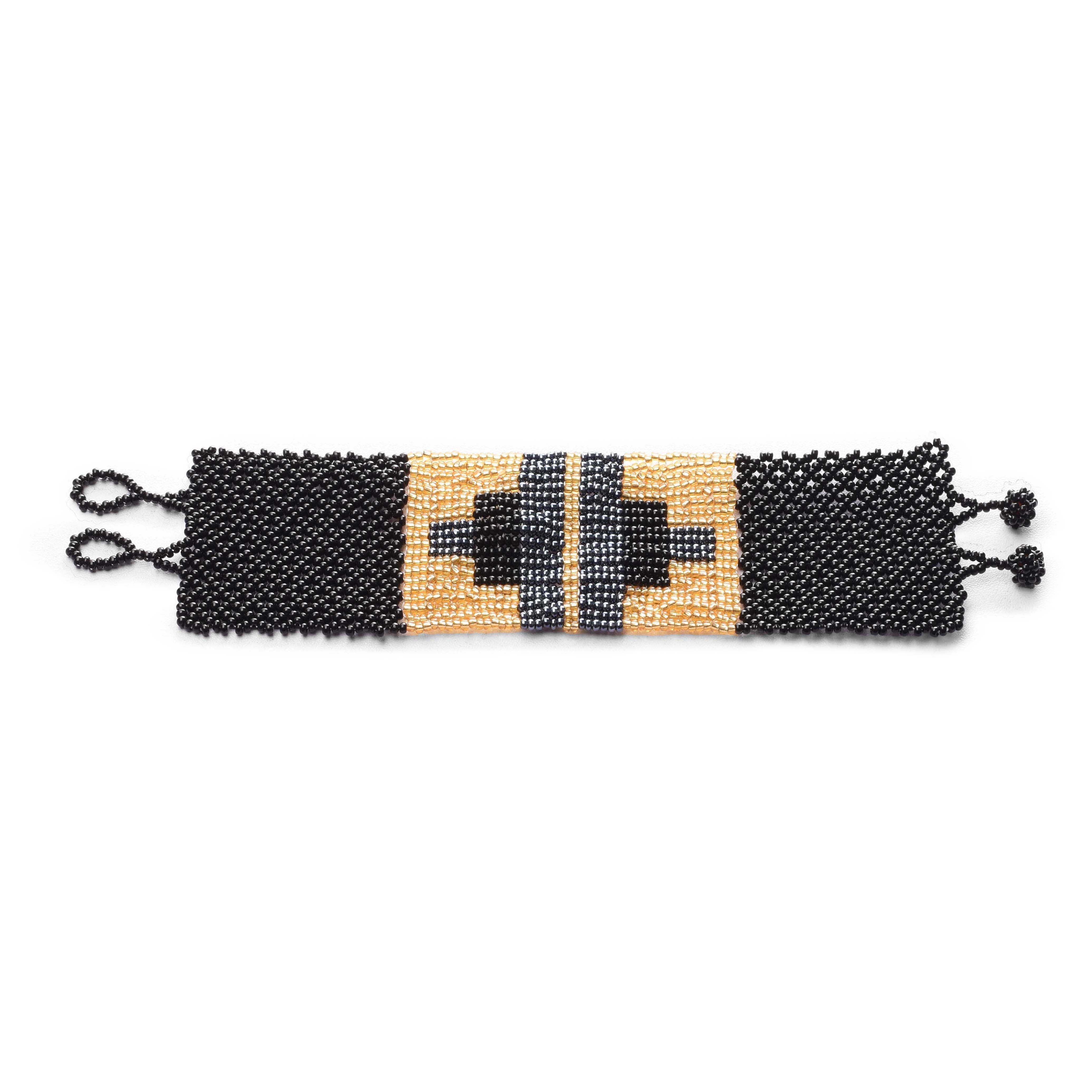 Shimmery French Loom Bead Bracelet
