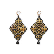 Flake Beaded Earring