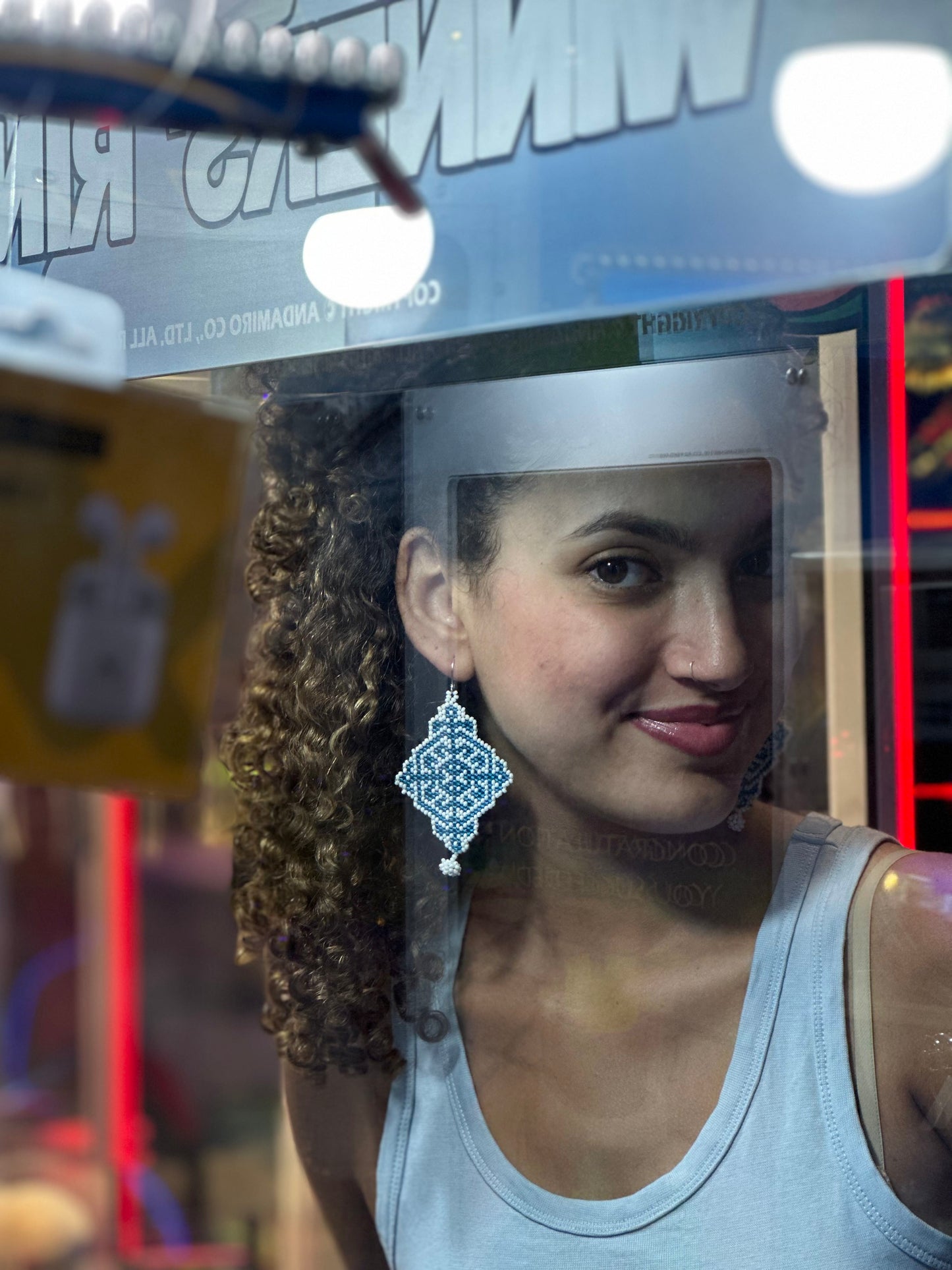 Flake Beaded Earring