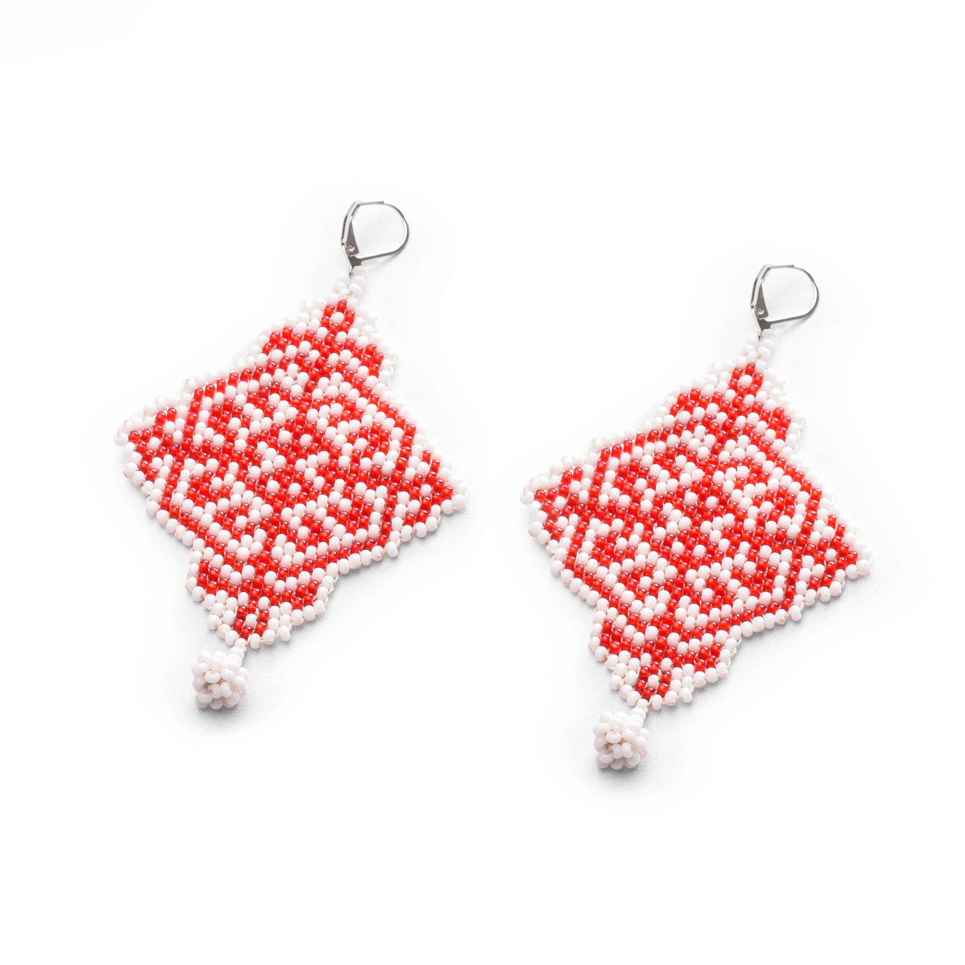 Flake Beaded Earring