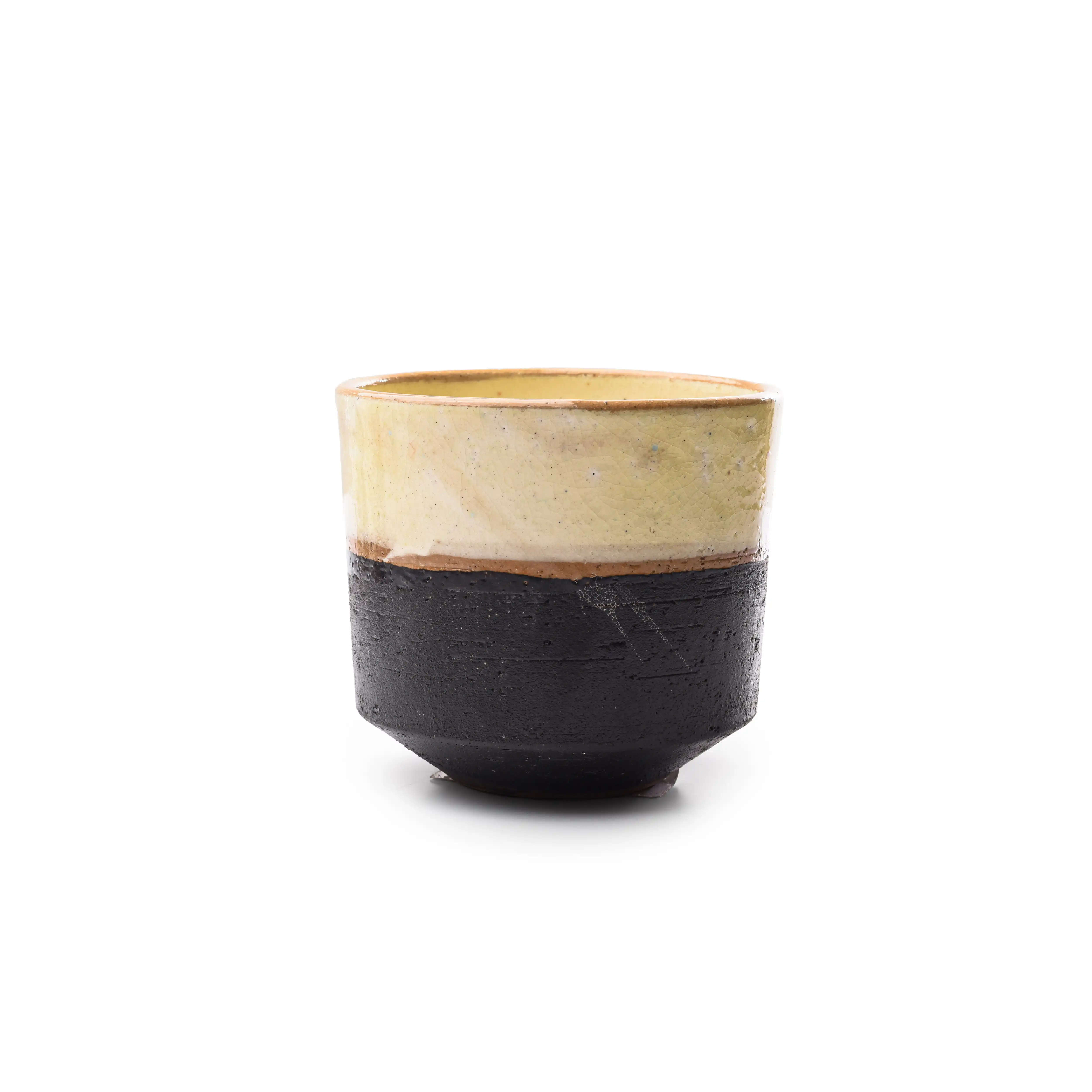 Beige x Brown Pottery Cup