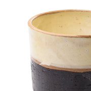 Beige x Brown Pottery Cup