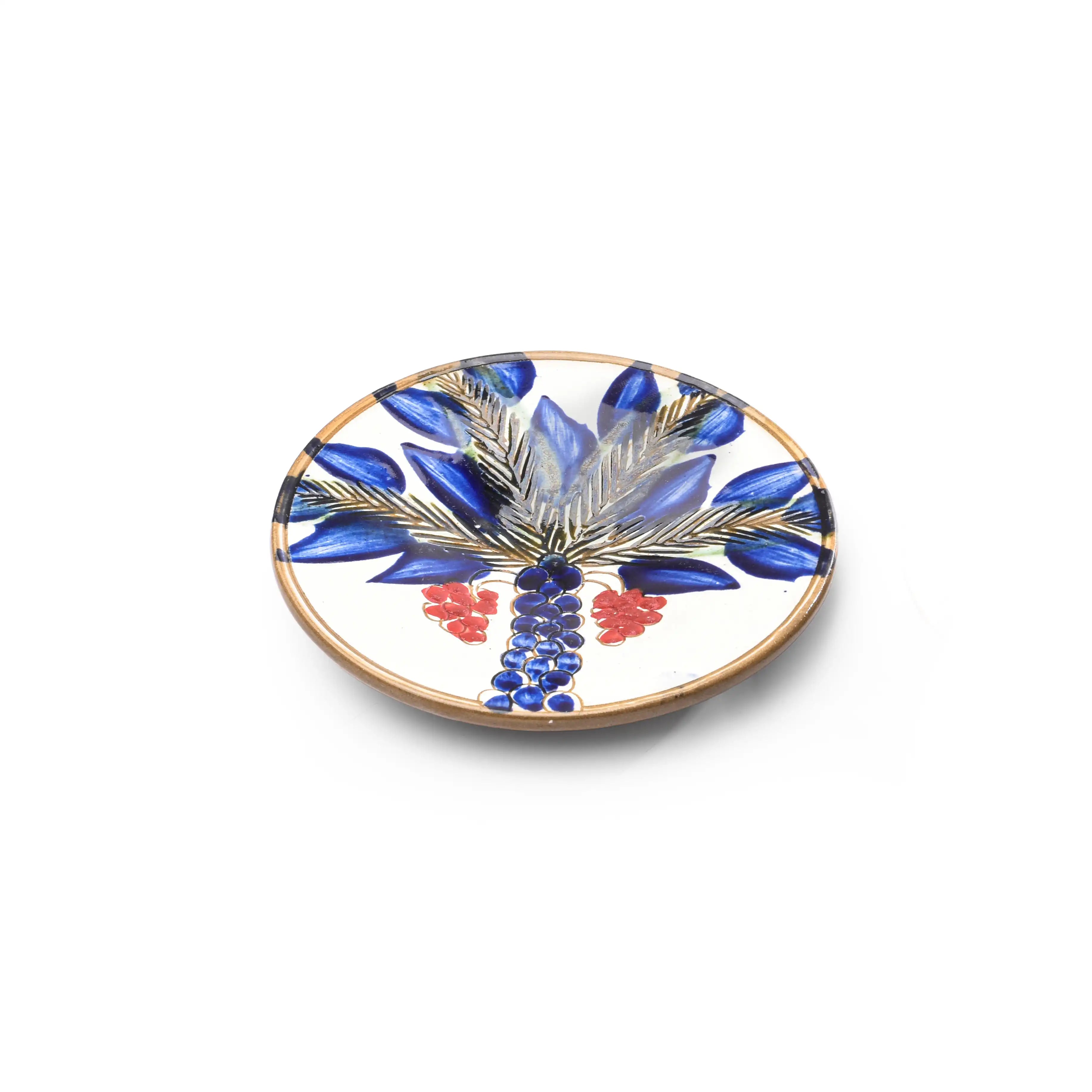 Red Palm Tree Small Platter