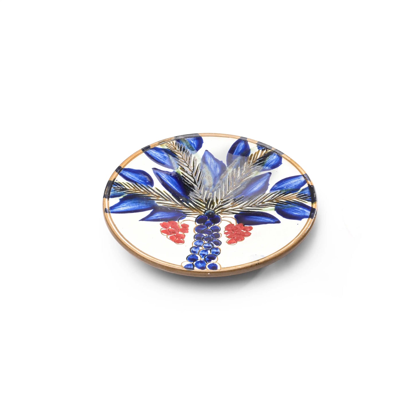 Red Palm Tree Small Platter