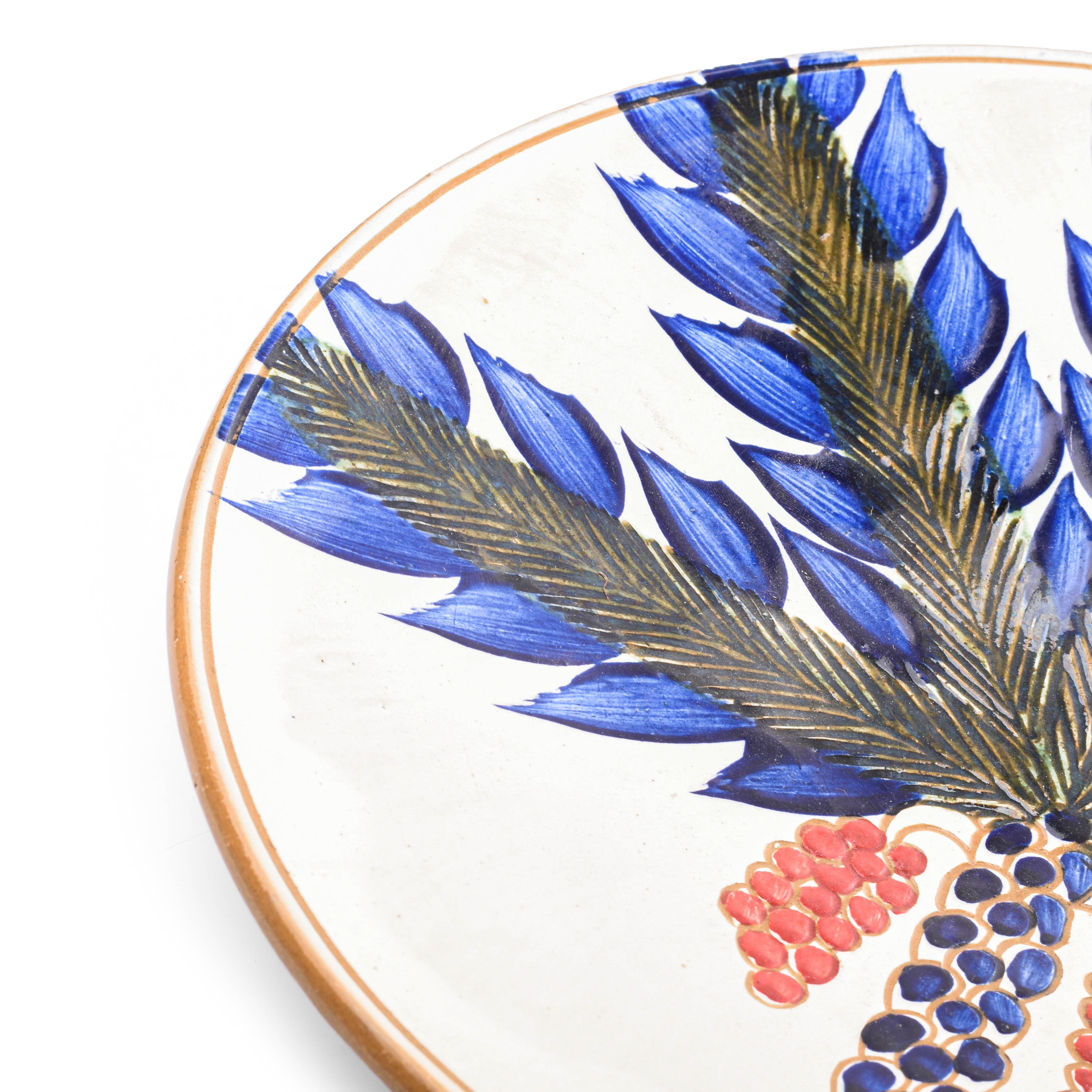 Red Palm Tree Medium Platter