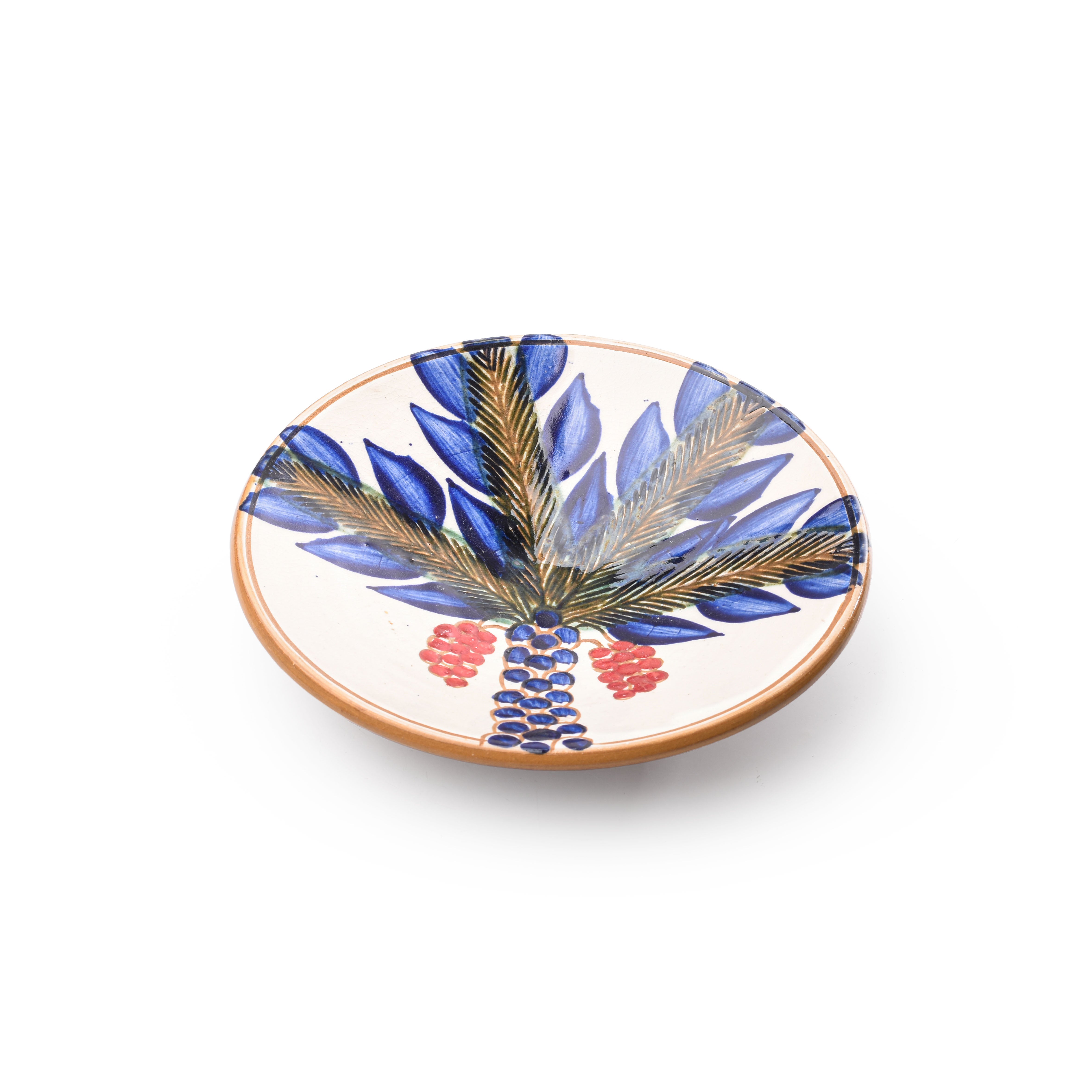 Red Palm Tree Large Platter