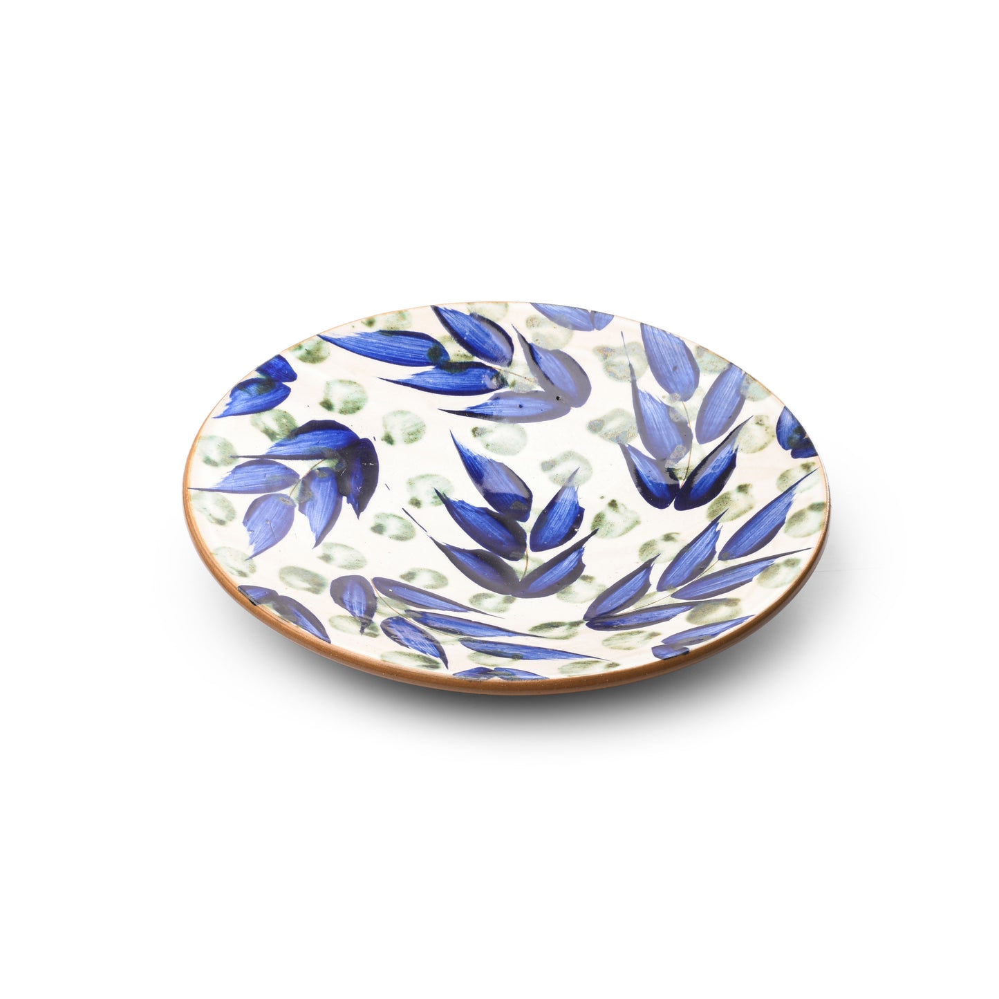 Large Green Leaves Medium Platter