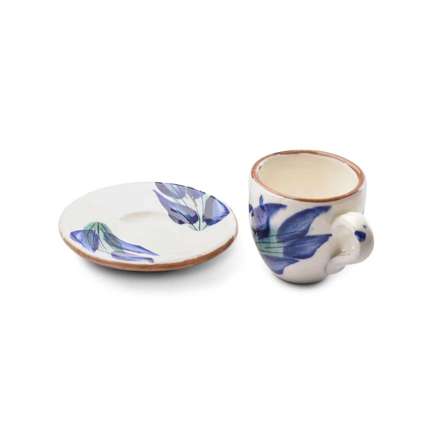 Green Tree Coffee Cup with Saucer