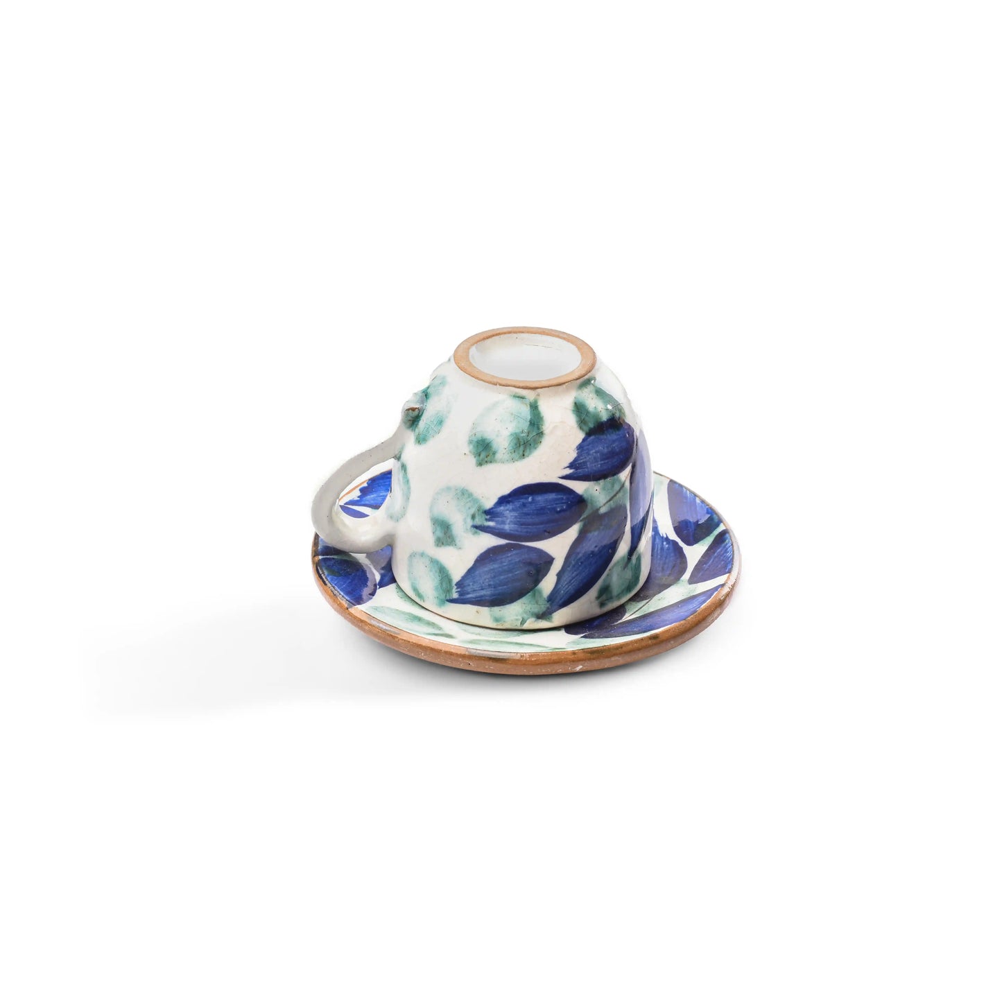 Green Leaves Tree Coffee Cup with Saucer