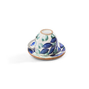 Green Leaves Tree Coffee Cup with Saucer