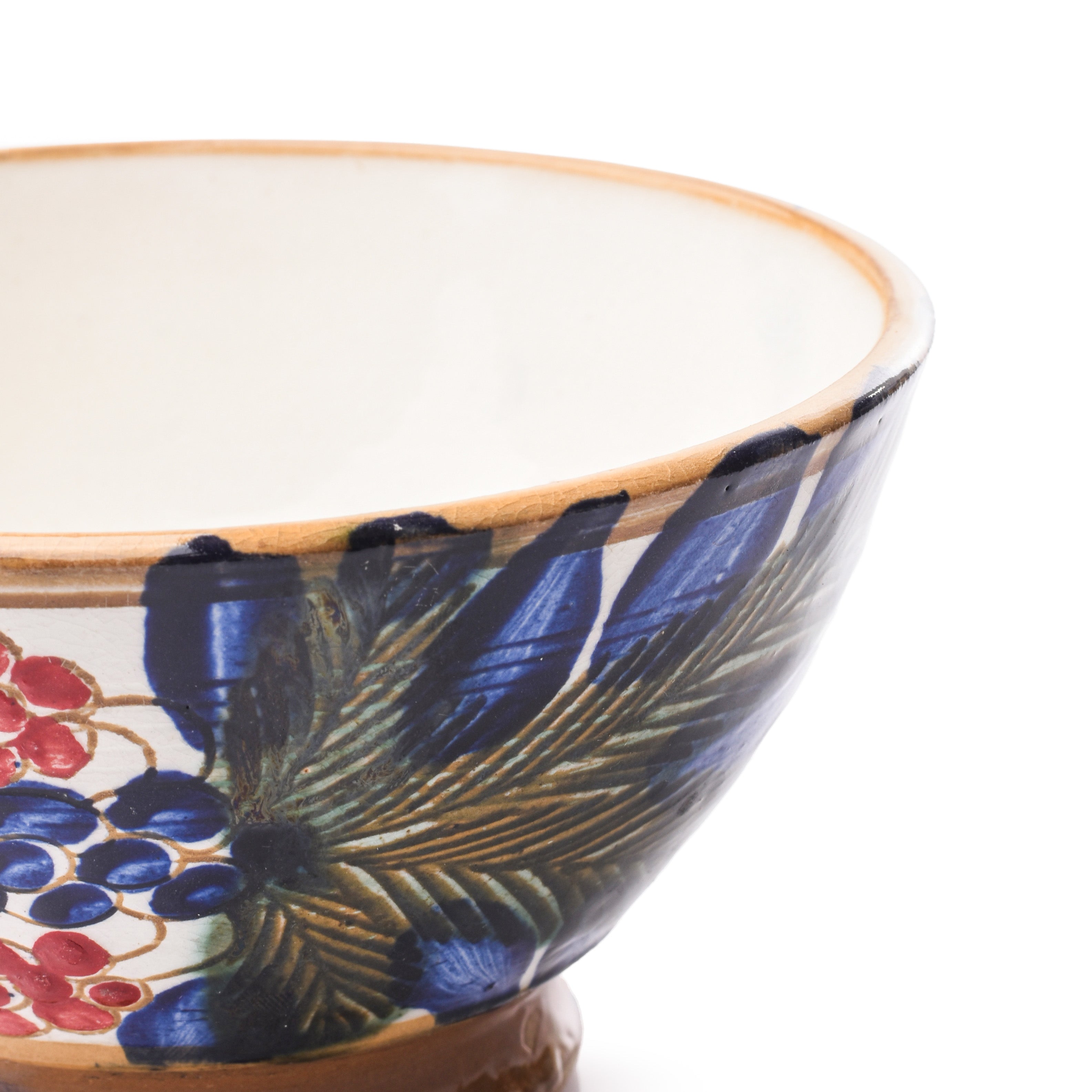 Red Palm Tree Large Bowl