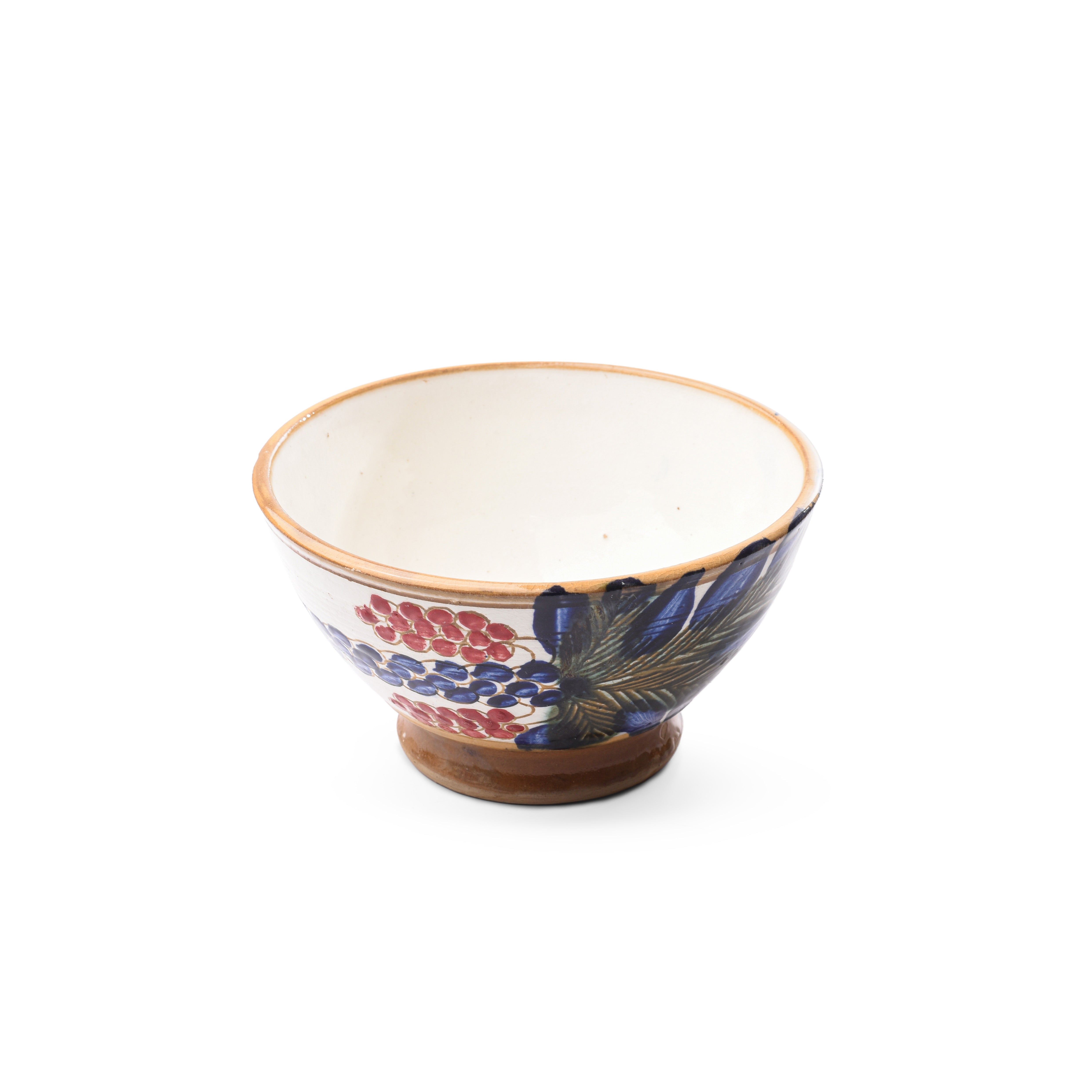 Red Palm Tree Large Bowl